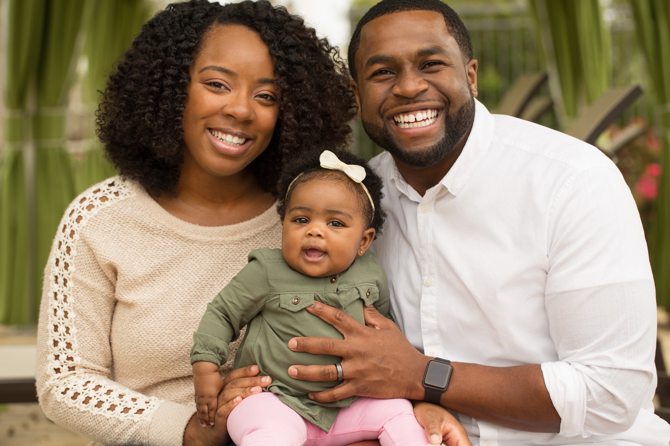 Happy African American Family